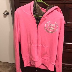 MOVING SALE VS PINK Fur Lined Hoodie